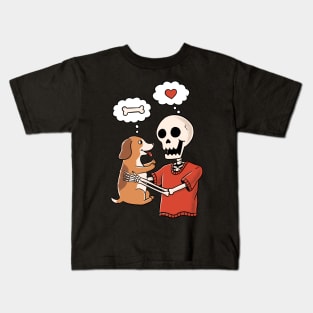 Skull and dog Kids T-Shirt